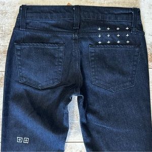 NWT KSUBI Sz 24 Women’s Super Skinny Zip Squawk Rinse Skinny Dark